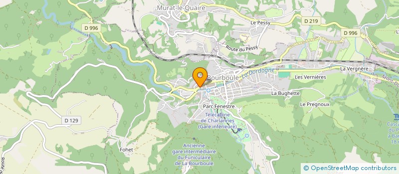 localisation de l'entreprise VOLCA-DIFFUSION  LA BOURBOULE