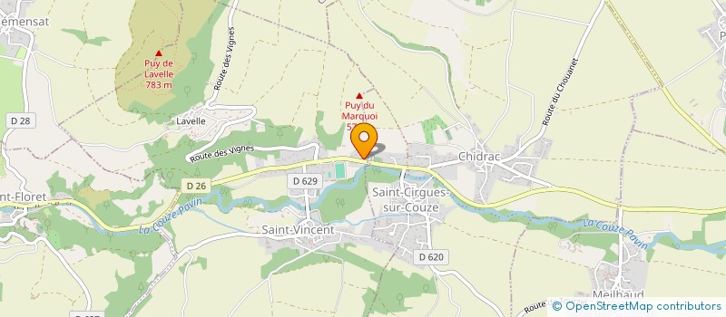 localisation de l'entreprise VOLCA'VAN  SAINT-VINCENT