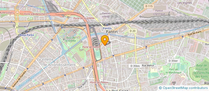 localisation de l'entreprise VOLCAN à PANTIN