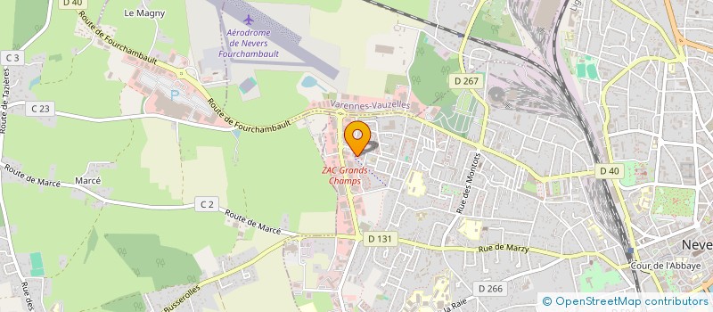 localisation de l'entreprise VOLCAN à NEVERS