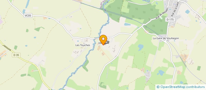 localisation de l'entreprise VOLCANE à VOULMENTIN