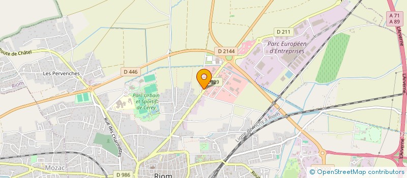 localisation de l'entreprise VOLCANIC CYCLES  ENVAL