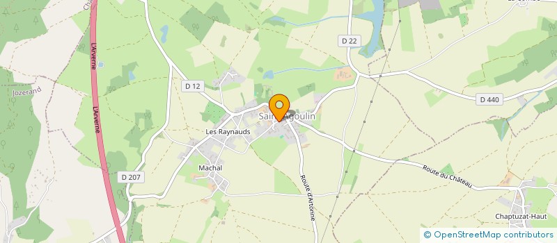 localisation de l'entreprise VOLCAWATT  SAINT-AGOULIN