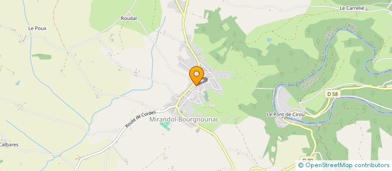 localisation de l'entreprise VOLDY à MIRANDOL-BOURGNOUNAC