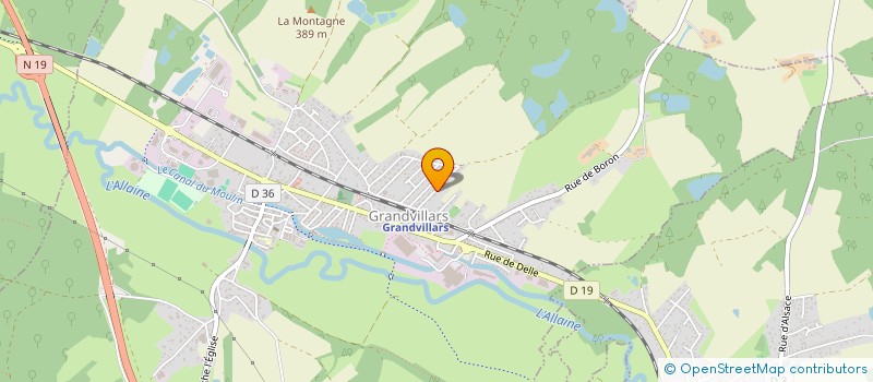 localisation de l'entreprise VOLEO à GRANDVILLARS