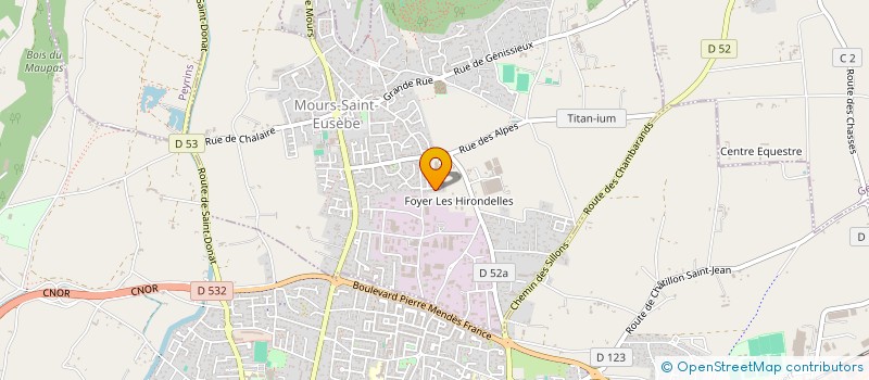 localisation de l'entreprise VOLET HOME SOLUTIONS à MOURS-SAINT-EUSEBE