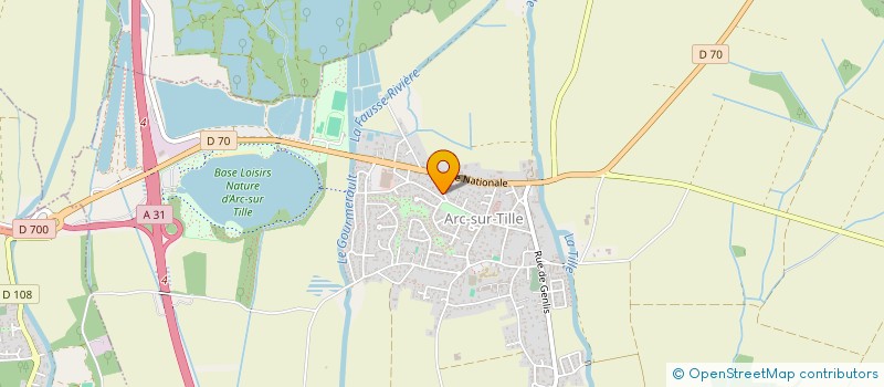 localisation de l'entreprise VOLETRONIC à ARC-SUR-TILLE