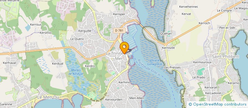 localisation de l'entreprise VOLETS BLEUS  LA TRINITE-SUR-MER