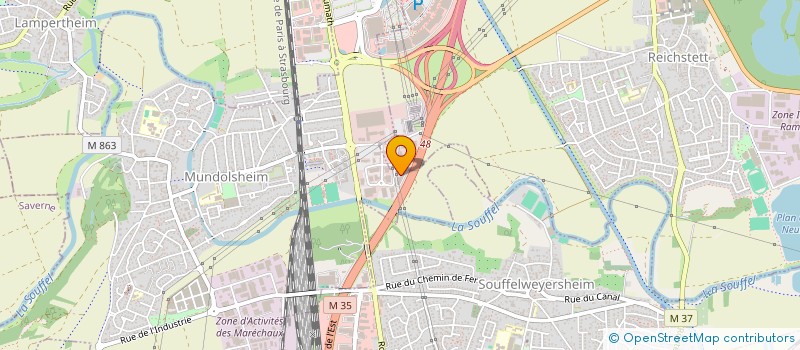 localisation de l'entreprise VOLETS ROULANTS KERN STUDLE  MUNDOLSHEIM