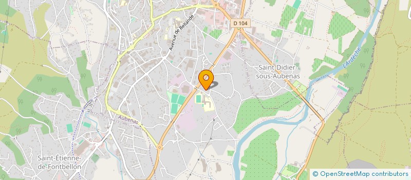 localisation de l'entreprise VOLETSTORES07 à AUBENAS