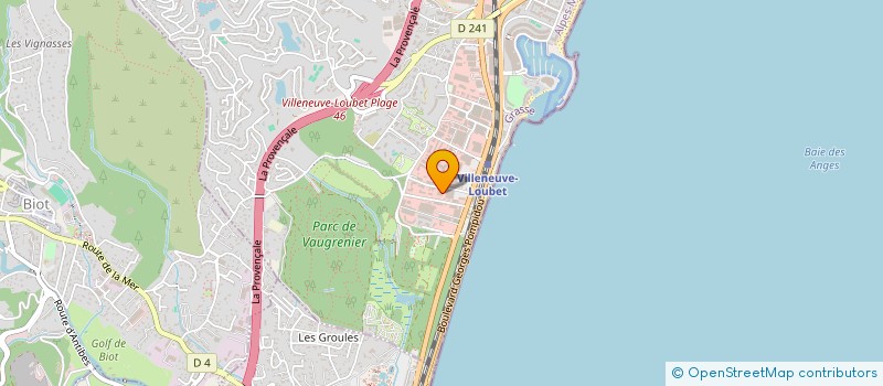 localisation de l'entreprise VOLFONI R&D  VILLENEUVE-LOUBET