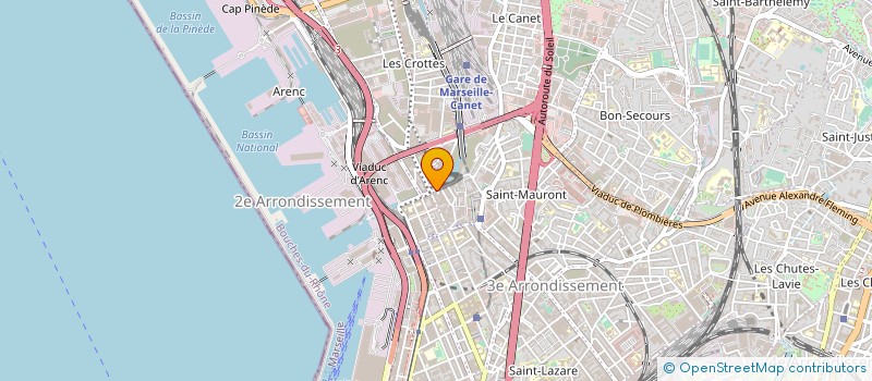 localisation de l'entreprise VOLISTAR DISTRIBUTION à MARSEILLE