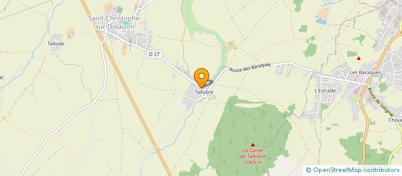 localisation de l'entreprise VOLLE CHARPENTE à SOLIGNAC-SUR-LOIRE