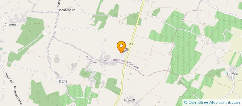 localisation de l'entreprise VOLLETTE  GEMOZAC