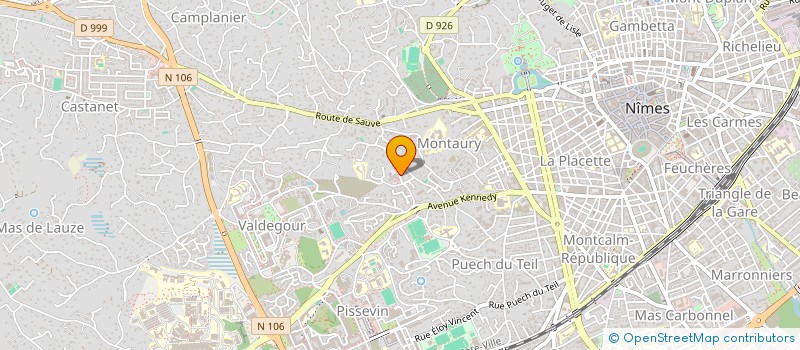 localisation de l'entreprise VOLLEY ATHLETIC CLUB NIMES  NIMES