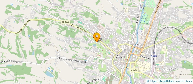 localisation de l'entreprise VOLLEY AUCH GERS  AUCH