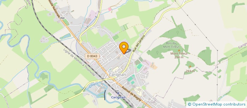 localisation de l'entreprise VOLLEY-BALL CARIGNAN ARDENNES  CARIGNAN