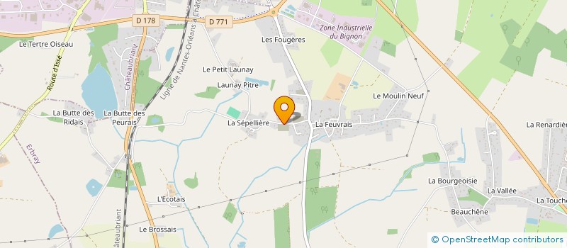 localisation de l'entreprise VOLLEY-BALL CLUB DES JEUNES D'ERBRAY  ERBRAY