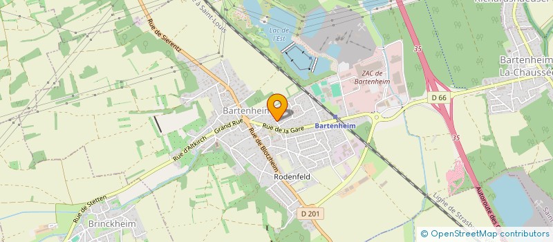 localisation de l'entreprise VOLLEY BALL CLUB DU RHIN HUNINGUE  BARTENHEIM