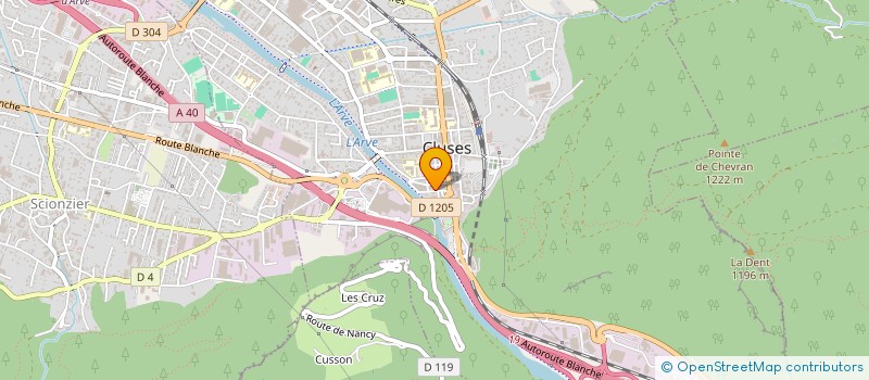 localisation de l'entreprise VOLLEY-BALL DE L'ARVE  MARNAZ