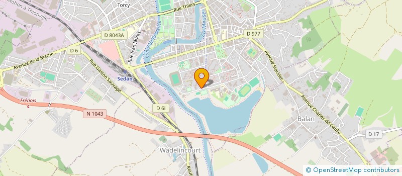 localisation de l'entreprise VOLLEY-BALL SEDANAIS  SEDAN