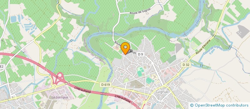 localisation de l'entreprise VOLLEY CLUB DE GIGNAC  GIGNAC