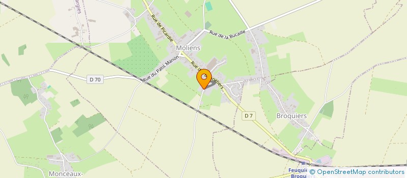 localisation de l'entreprise VOLLEY CLUB DE MOLIENS  MOLIENS