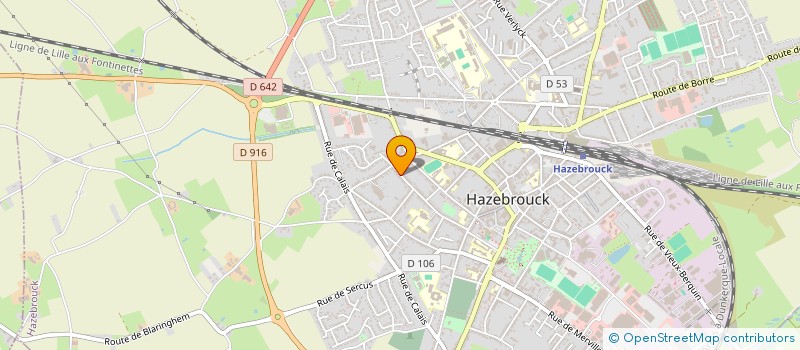 localisation de l'entreprise VOLLEY CLUB JEAN MACE HAZEROUCK  HAZEBROUCK