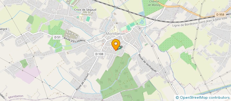 localisation de l'entreprise VOLLEY CLUB LES BIDOCHONS DE MONTBETON  MONTBETON