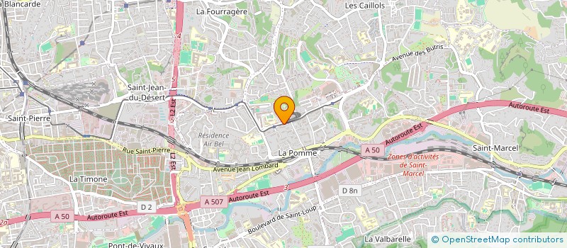 localisation de l'entreprise VOLLEY CLUB MARSEILLE EST  MARSEILLE