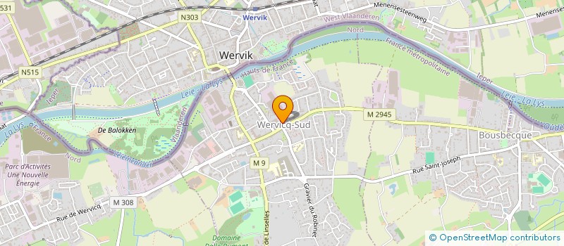 localisation de l'entreprise VOLLEY CLUB WERVICQUOIS  WERVICQ-SUD