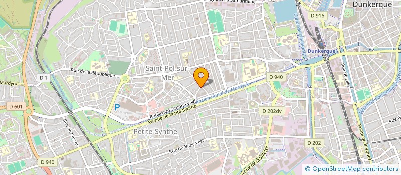 localisation de l'entreprise VOLLEY DUNKERQUE LOISIRS à DUNKERQUE