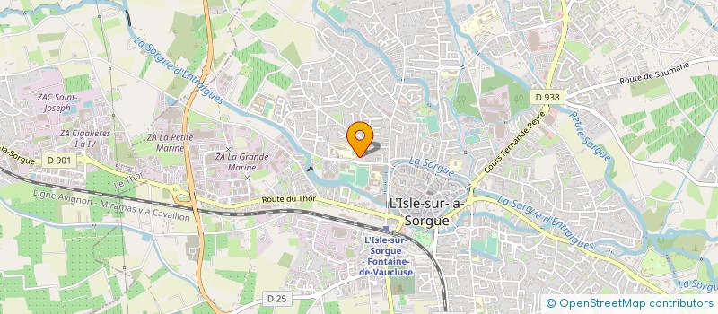 localisation de l'entreprise VOLLEY ISLOIS CLUB  L'ISLE-SUR-LA-SORGUE