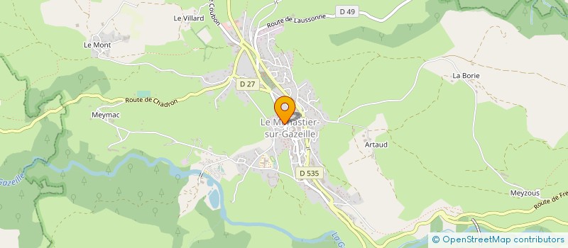 localisation de l'entreprise VOLLEY LOISIR DU MONASTIER  LE MONASTIER-SUR-GAZEILLE