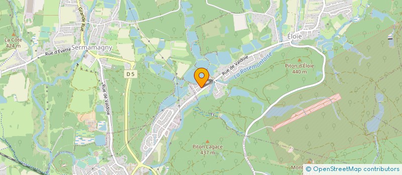 localisation de l'entreprise VOLLEY LOISIR NORD FRANCHE-COMTE (VLNFC) à ELOIE