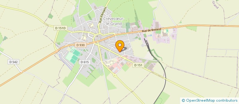 localisation de l'entreprise VOLLEY LOISIRS CREVECOEUR  CREVECUR-LE-GRAND