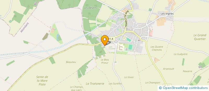 localisation de l'entreprise VOLLEY LOISIRS DE BU à BU