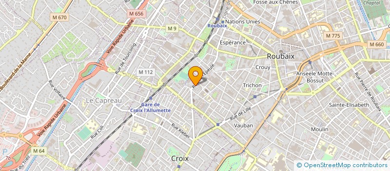 localisation de l'entreprise VOLLYGRILL à ROUBAIX