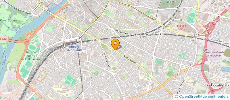 localisation de l'entreprise VOLNEY à ANGERS