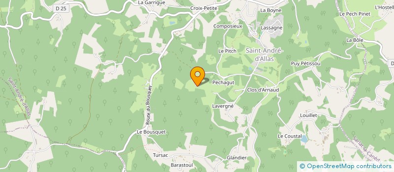 localisation de l'entreprise VOLOLONA  SAINT-ANDRE-D ALLAS