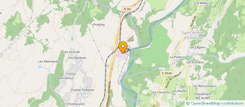 localisation de l'entreprise VOLONNE INVEST  EMBRUN