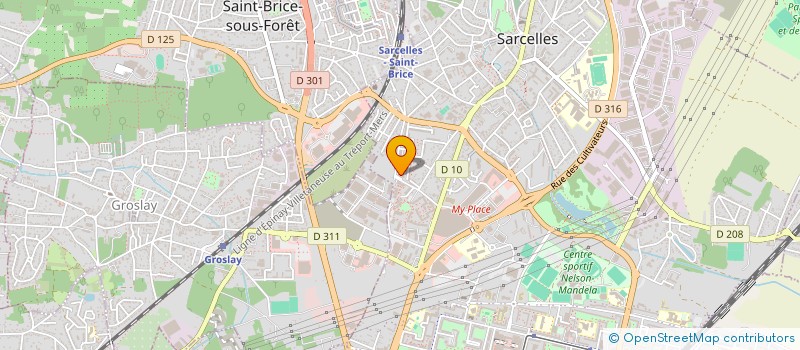 localisation de l'entreprise VOLONTAIRE EN ACTION POUR LES ENFANTS DU TOGO à SARCELLES