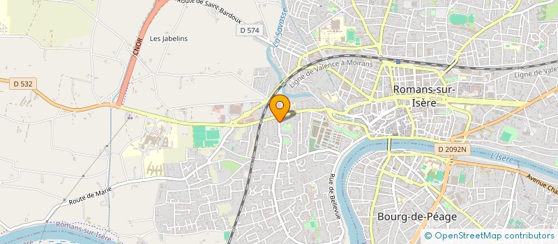 localisation de l'entreprise VOLONTAIRES POUR LA NATURE, A PAS DE LOUP  ROMANS-SUR-ISERE