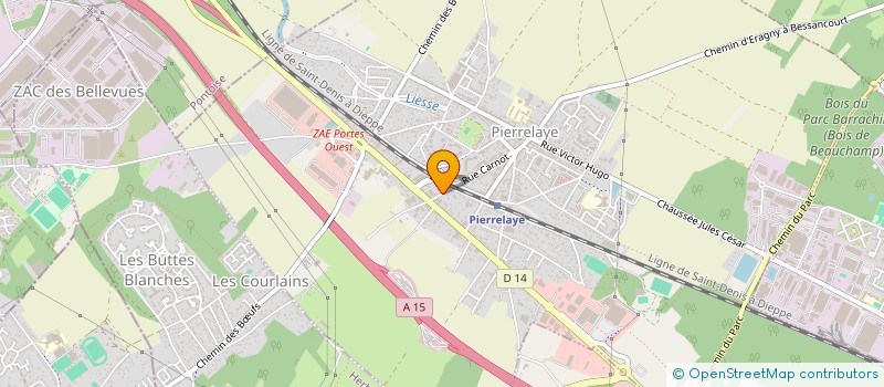 localisation de l'entreprise 	  VOLONTARIAT INTERNATIONAL ATD QUART MONDE  PIERRELAYE