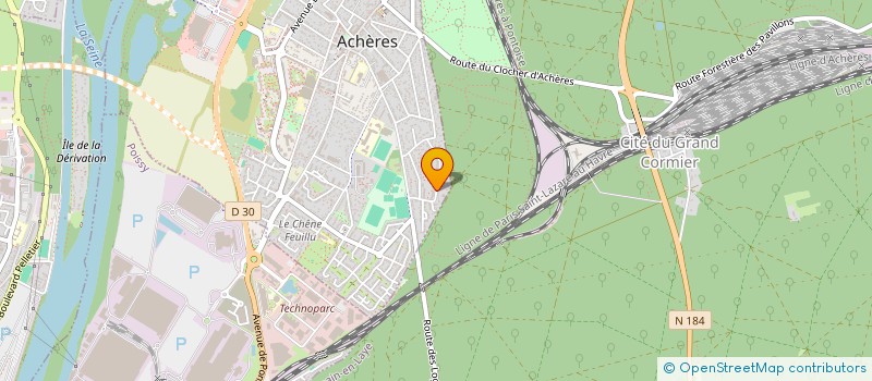 localisation de l'entreprise VOLONTARIAT SECOURS & VIE (VSV) à ACHERES