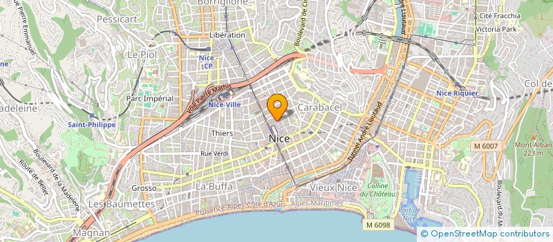 localisation de l'entreprise VOLONTE à NICE