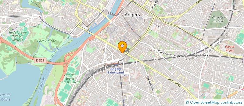 localisation de l'entreprise VOLONTE INSERTION ANJOU POUR HANDICAPES à ANGERS