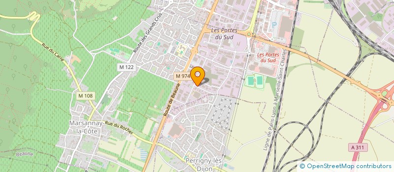 localisation de l'entreprise VOLPI à MARSANNAY-LA-COTE