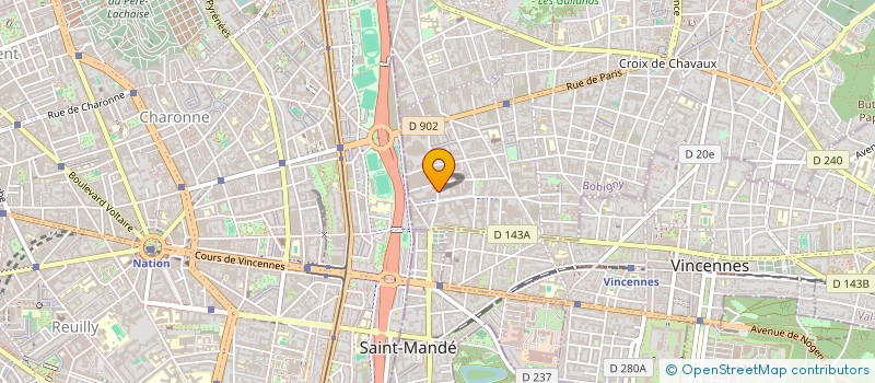 localisation de l'entreprise VOLPI R A à MONTREUIL