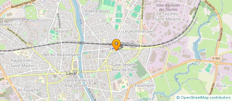 localisation de l'entreprise VOLT'AIR CONCEPT à LAVAL